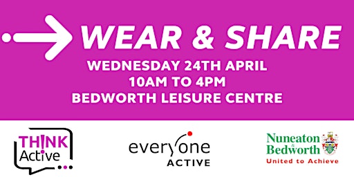Imagem principal do evento Bedworth Leisure Centre Think Active Wear & Share