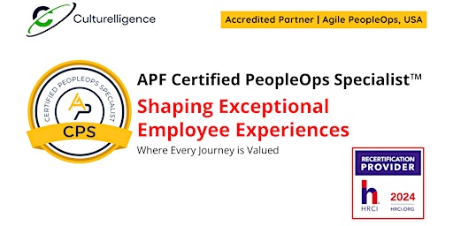 APF Certified PeopleOps Specialist™ (APF CPS™) | Jun 6-7, 2024 primary image