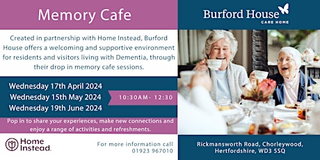 A welcoming cafe for those living with Dementia