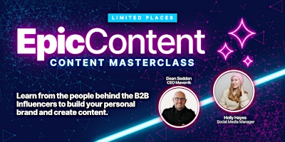 Imagem principal do evento Epic Content - A Content Masterclass