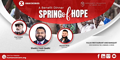 Immagine principale di Spring of Hope: Dinner with Shk. Yasir Qadhi 