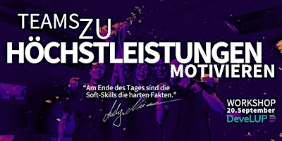 Hauptbild für Teams zu Höchstleistungen motivieren - Workshop 20. September