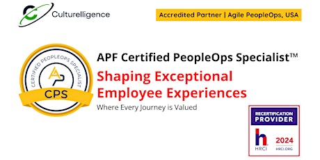 APF Certified PeopleOps Specialist™ (APF CPS™) | Aug   15-16, 2024