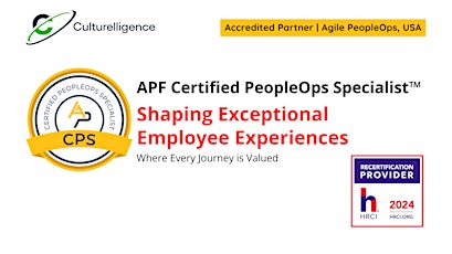 APF Certified PeopleOps Specialist™ (APF CPS™) | Sep  19-20, 2024