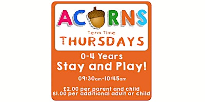 Imagem principal do evento Acorns stay and play toddler group