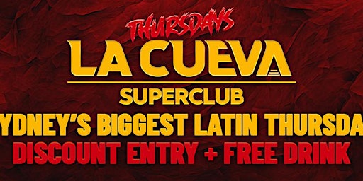 Bondi Lines x La Cueva Thursdays at Cult , Entry & Free Drink (Beer or WP)  primärbild