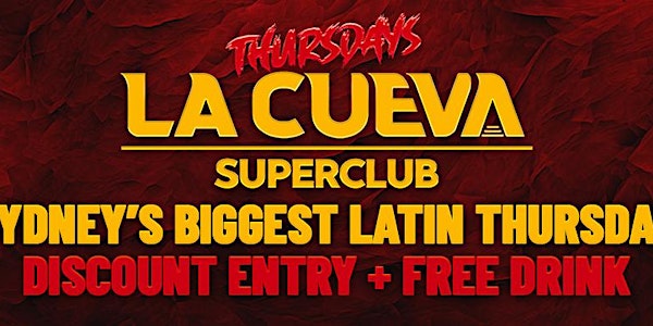 Bondi Lines x La Cueva Thursdays at Cult , Entry & Free Drink (Beer or WP)