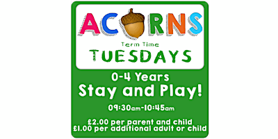 Imagem principal do evento Acorns stay and play toddler group