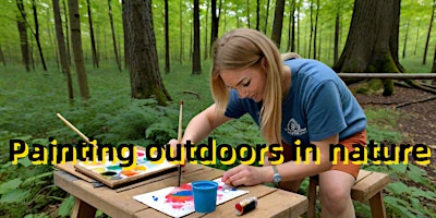 Painting outdoors in nature primary image