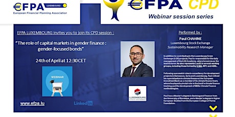 The Role of capital markets in Gender Finance : Gender-focused bonds