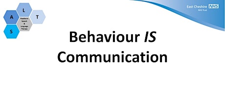 Behaviour IS Communication