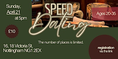 Hauptbild für Speed Dating (Ages 20 - 35)