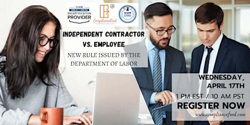 Immagine principale di Independent Contractor vs. Employee - New Rule Issued by The DOL |SHRM 
