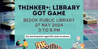 Imagem principal do evento Thinker+: Library Got Game! | Time of Your Life