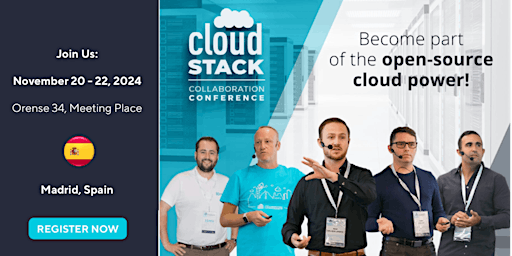 Hauptbild für CloudStack Collaboration Conference 2024