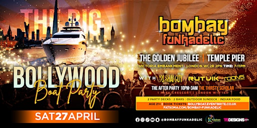 Primaire afbeelding van The Big Bollywood Boat Party and After Party