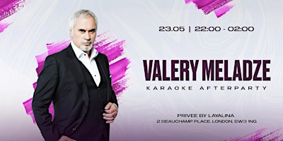 Imagen principal de Valery Meladze Karaoke Afterparty | 23 May