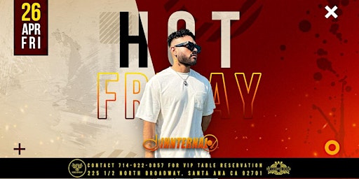 Imagem principal do evento Hot Friday DJ Ihnternal