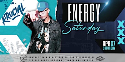 Primaire afbeelding van Energy Saturday  with DJ Krucial
