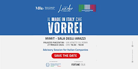 'Il Made In Italy che vorrei'