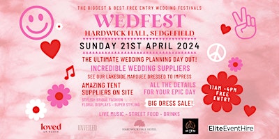Immagine principale di WEDFEST NORTH EAST Festival Wedding Show at Hardwick Hall 