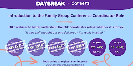 Introduction to the Family Group Conference Coordinator Role