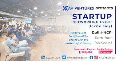 Primaire afbeelding van Startup Networking Event (Invite Only) - May 4 by AY Ventures