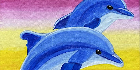 Dolphin Sunset Paint Party