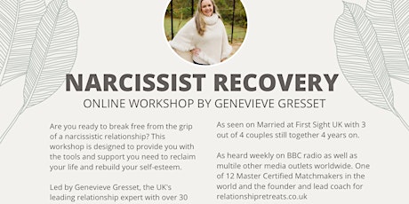 Narcissistic recovery online workshop