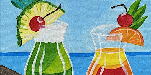 Primaire afbeelding van Beach Cocktails Paint Party