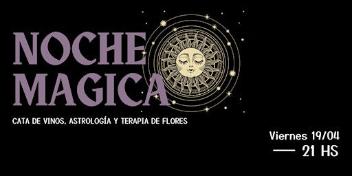 Noche mágica: vino, astrología y terapia de flores primary image