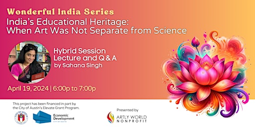 Imagem principal do evento Wonderful India Series: India's Educational Heritage