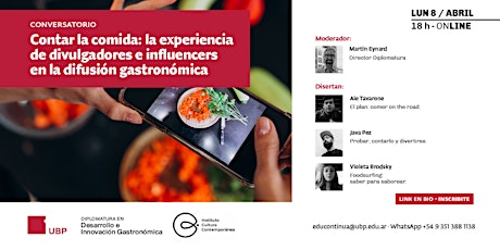 Imagem principal do evento Contar la comida: experiencia de influencers en la difusión gastronómica