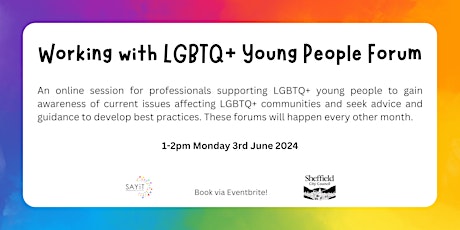 Working with LGBTQ+ Young People Forum