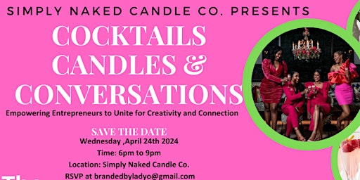 Imagem principal do evento Cocktails, Candles and Conversations!