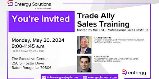 Imagem principal do evento Trade Ally Sales Training