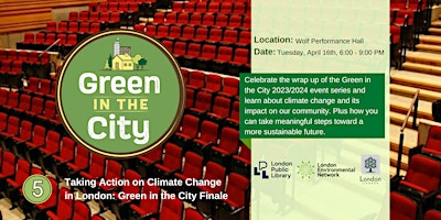 Image principale de Taking Action on Climate Change in London: Green in the City Finale