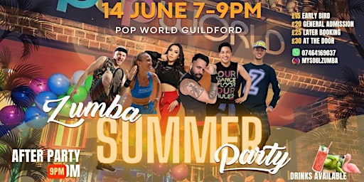 Hauptbild für MYSOUL ZUMBA @POP WORLD SUMMER PARTY