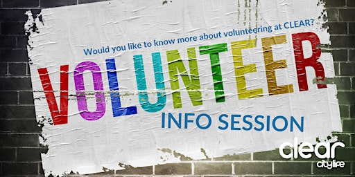 Imagem principal do evento Volunteer Info Session - April