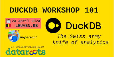 Imagen principal de DuckDB workshop 101 [Belgium, in-person]