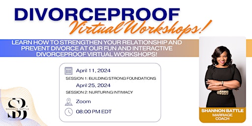 DivorceProof Virtual Workshops primary image