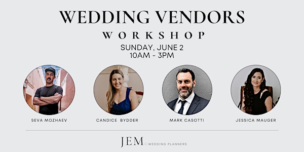 Wedding Vendors Workshop