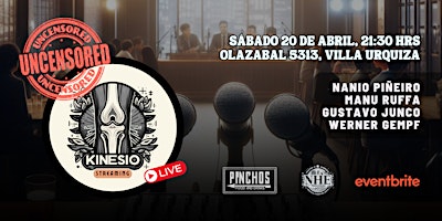 Imagem principal do evento Kinesio Podcast EN VIVO - Uncensored live session from Pinchos Teatro Bar