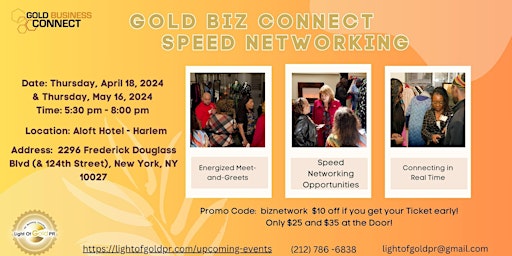 Imagem principal de 2024 Gold Biz Connect Speed Networking