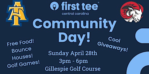 Primaire afbeelding van First Tee Central Carolina Community Day