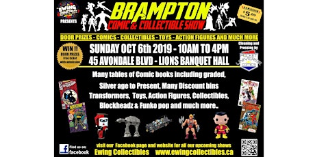Brampton Comic Book & Collectibles Show! primary image