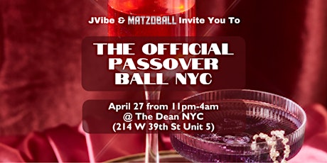 THE OFFICIAL PASSOVER BALL NYC primary image