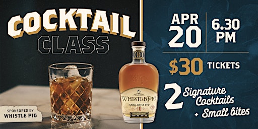 Primaire afbeelding van Biscayne Bay Brewing hosts WhistlePig Whiskey Cocktail Class!