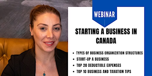 STARTING A BUSINESS IN CANADA WEBINAR primary image