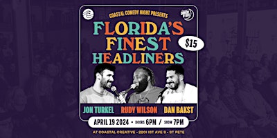 Primaire afbeelding van Florida's Finest Headliners - Coastal Comedy Night